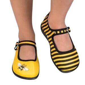 Hot Chocolate Design Mini Chocolaticas Bumble Bee Mary Jane Flats Toddler 7 (23)